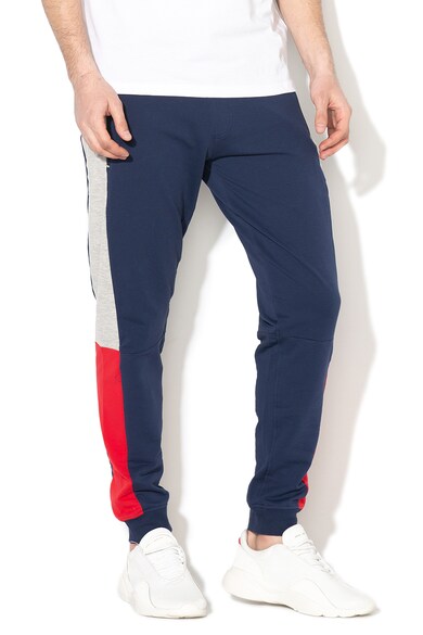 GUESS Pantaloni sport de casa, cu model colorblock Barbati