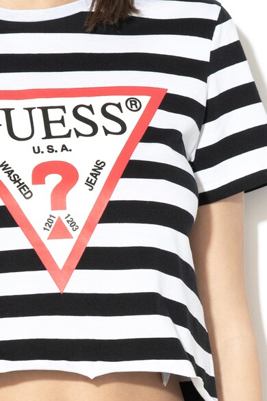 GUESS Tricou crop de casa, cu imprimeu logo Femei