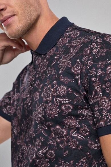 NEXT Tricou polo regular fit cu model floral Barbati