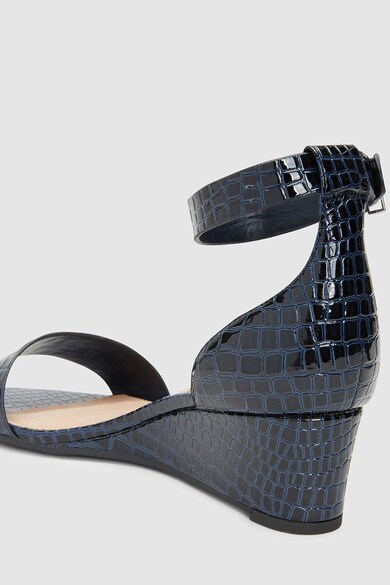 NEXT Sandale wedge cu aspect de piele de crocodil Femei