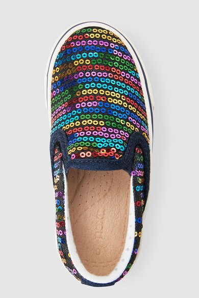 NEXT Pantofi slip-on cu aplicatii din paiete Fete