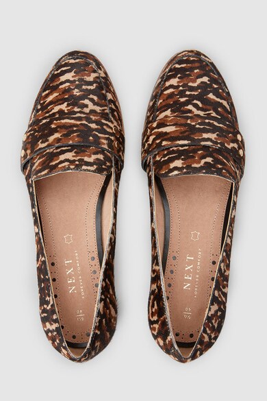 NEXT Pantofi loafer cu animal print Femei