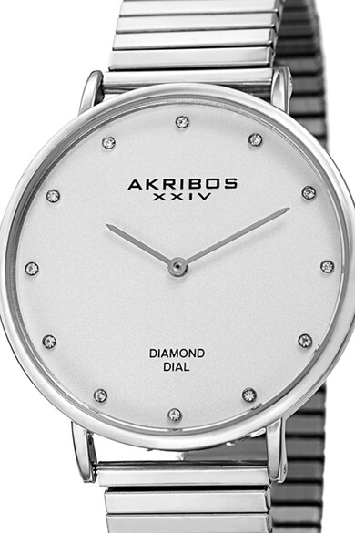 AKRIBOS XXIV Akribos, Ceas analog cu 12 diamante Femei