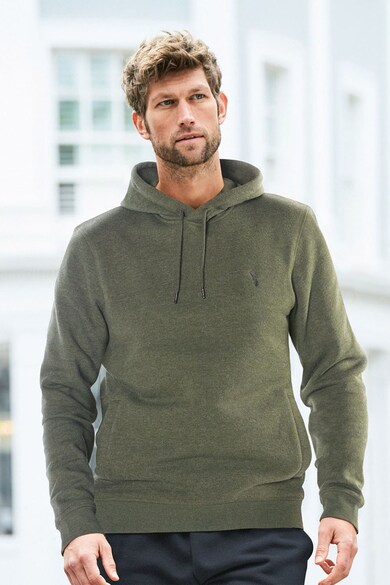 NEXT Regular fit kapucnis pulóver hímzett részlettel férfi