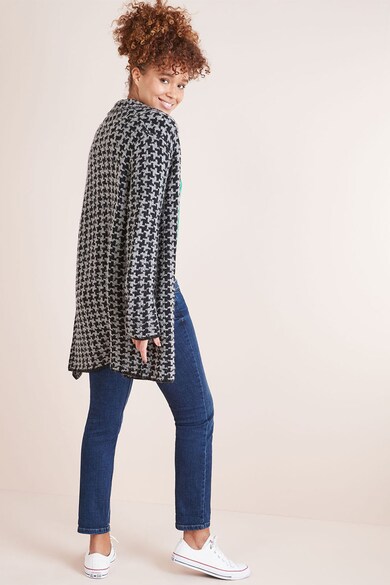 NEXT Cardigan fara inchidere, cu model houndstooth Femei