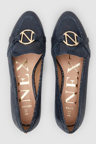 NEXT Pantofi loafer de piele cu aspect reptila Femei