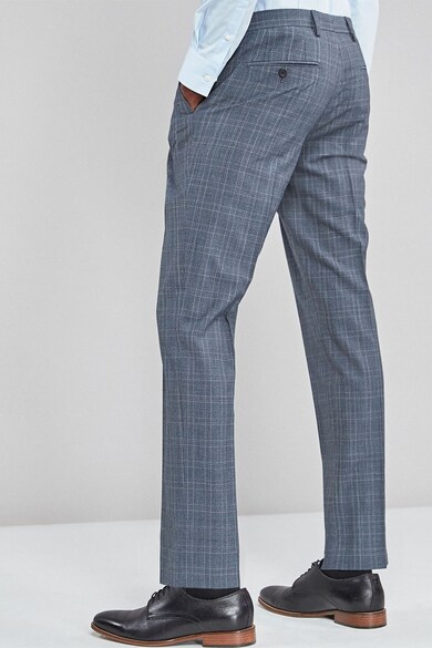 NEXT Pantaloni eleganti slim fit, din amestec de lana Barbati