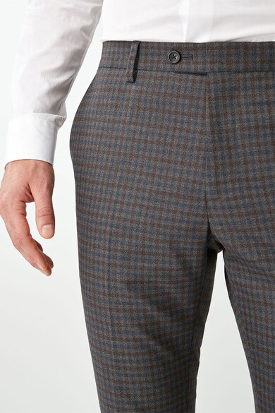 NEXT Pantaloni eleganti skinny fit in carouri Barbati