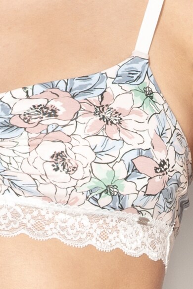 Skiny Bustiera cu imprimeu floral si detalii din dantela 2 Femei