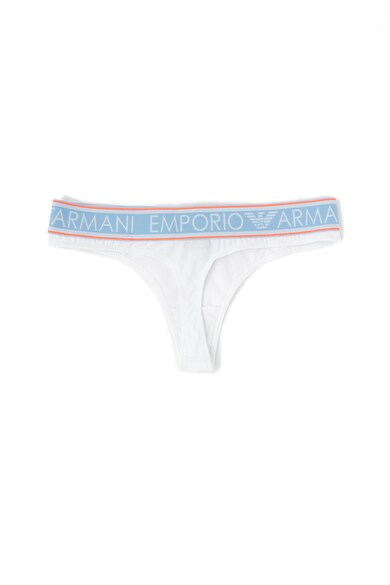 Emporio Armani Underwear Chiloti tanga cu banda logo in talie cu logo Femei