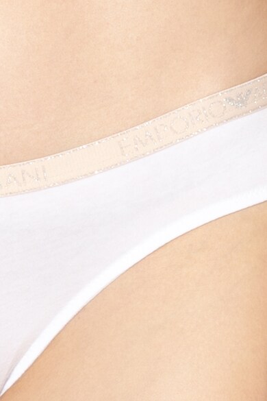 Emporio Armani Underwear Set de chiloti cu banda logo in talie - 2 perechi Femei