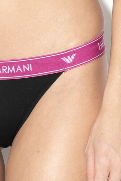 Emporio Armani Underwear Tanga rugalmas és logós derékpánttal női