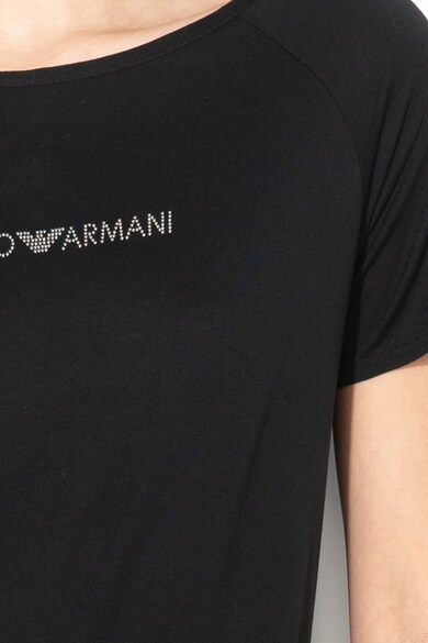 Emporio Armani Underwear Tricou de casa cu detaliu logo Femei