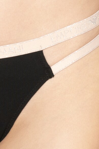 Emporio Armani Underwear Chiloti brazilieni cu banda logo in talie Femei