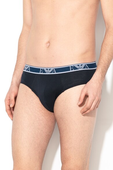 Emporio Armani Underwear Слипове с лого, 3 чифта Мъже