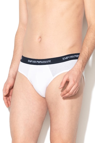 Emporio Armani Underwear Set de chiloti cu banda logo in talie - 2 perechi Barbati