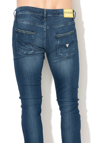 GUESS JEANS Chris skinny fit farmernadrág szaggatott hatással férfi