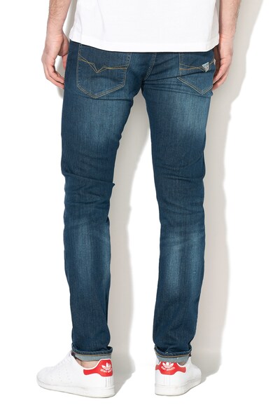 GUESS JEANS Blugi super skinny cu aspect decolorat Adam Barbati