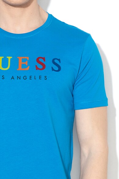 GUESS JEANS Slim fit logómintás póló férfi