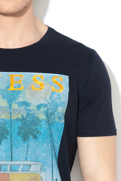 GUESS JEANS Mintás slim fit póló férfi