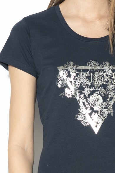 GUESS JEANS Тениска с метализирано лого Жени