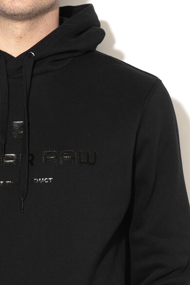 G-Star RAW Core logómintás kapucnis pulóver polárbéléssel férfi