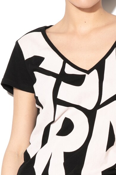 G-Star RAW V-nyakú póló logómintával női