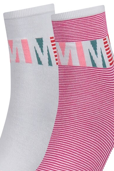Tommy Hilfiger Къси чорапи с разнороден десен - 2 чифта Жени