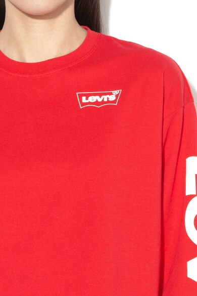 Levi's Bő fazonú crop felső logómintával női