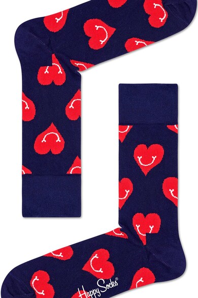 Happy Socks Унисекс къси чорапи с десен на сърца Мъже