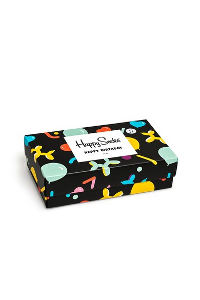 Happy Socks Set de sosete unisex cu imprimeu - 3 perechi Femei