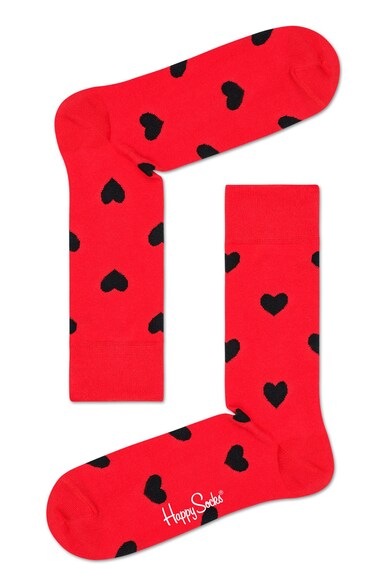 Happy Socks Set de sosete scurte cu imprimeu inima - 3 perechi Femei