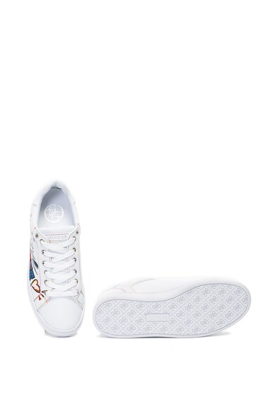 GUESS Műbőr sneakers cipő hímzett logóval női