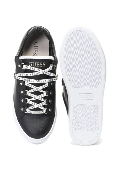 GUESS Műbőr sneakers cipő logóval férfi