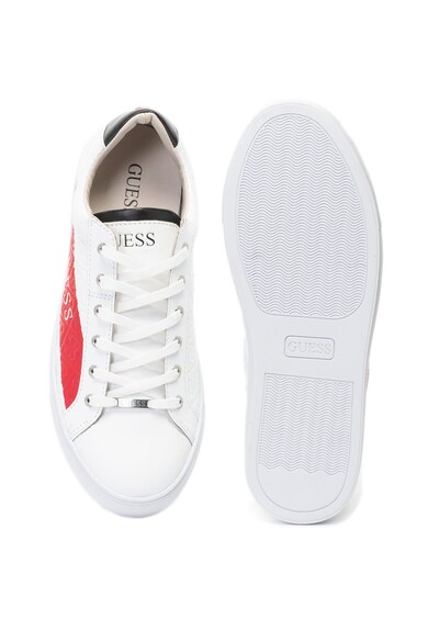 GUESS Műbőr sneakers cipő bőrbetétekkel férfi