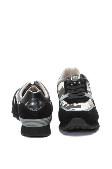 GUESS Pantofi sport cu insertii de piele intoarsa si model geometric Barbati