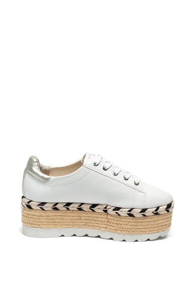 GUESS Espadrile flatform de piele ecologica Femei