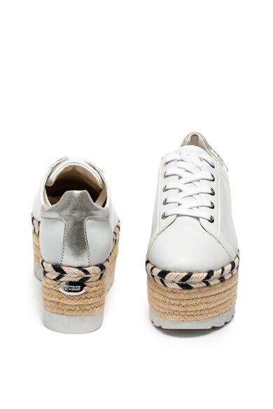 GUESS Espadrile flatform de piele ecologica Femei