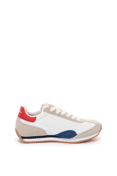 Pepe Jeans London Pantofi sport cu garnituri de piele intoarsa si piele Tahiti Retro Junior Fete