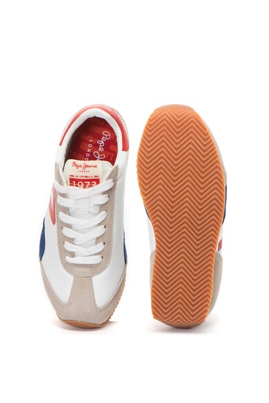 Pepe Jeans London Tahiti Retro Junior sneakers cipő nyersbőr és bőr részletekkel Lány