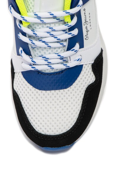 Pepe Jeans London Pantofi sport cu garnituri de piele intoarsa David Fete