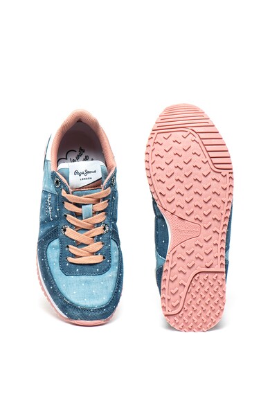 Pepe Jeans London Pantofi sport cu aspect de denim Sydney Fete