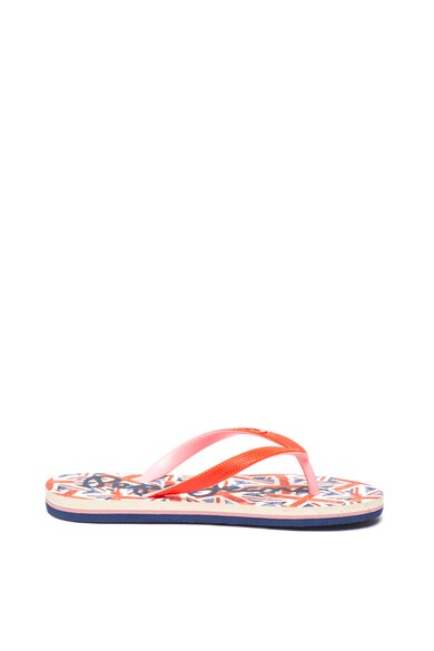 Pepe Jeans London Papuci flip-flop cu logo pe talpa interioara Fete