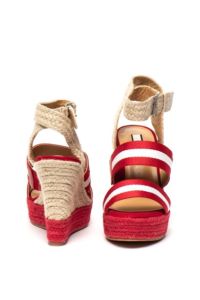 Pepe Jeans London Sandale wedge tip espadrile cu bareta pe glezna Ohara Tape Femei