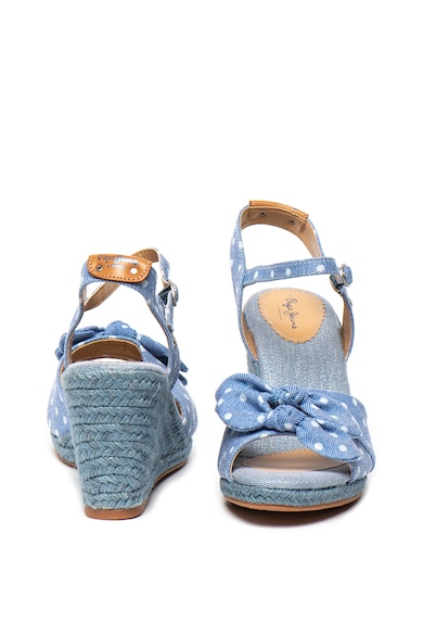 Pepe Jeans London Sandale wedge tip espadrile Shark Femei