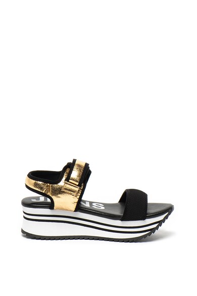 Pepe Jeans London Sandale wedge cu velcro Fuji Femei