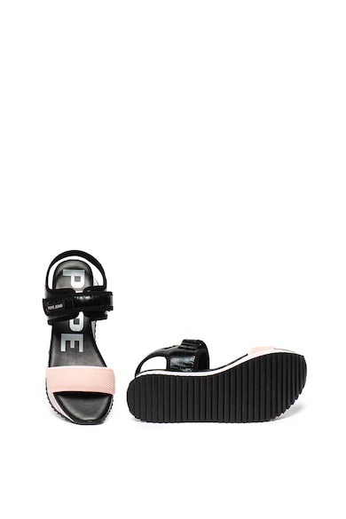 Pepe Jeans London Sandale wedge cu velcro Fuji Femei