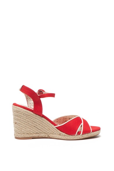 Pepe Jeans London Sandale tip espadrile cu talpa wedge Shark Femei