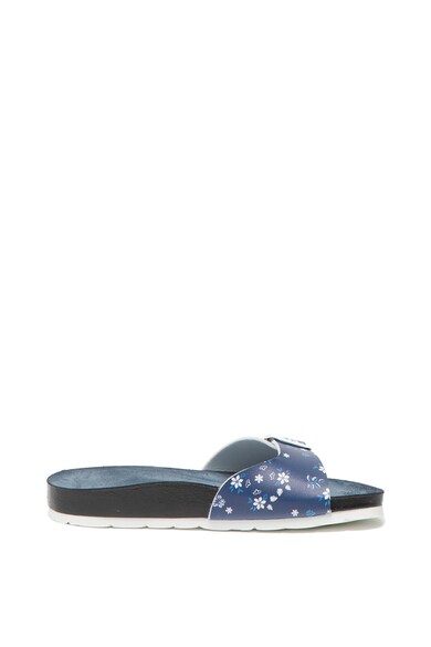 Pepe Jeans London Papuci de piele ecologica cu model floral Oban Virgi PLS90420 Femei