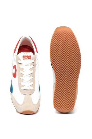 Pepe Jeans London Tahiti Retro sneaker nyersbőr szegélyekkel férfi